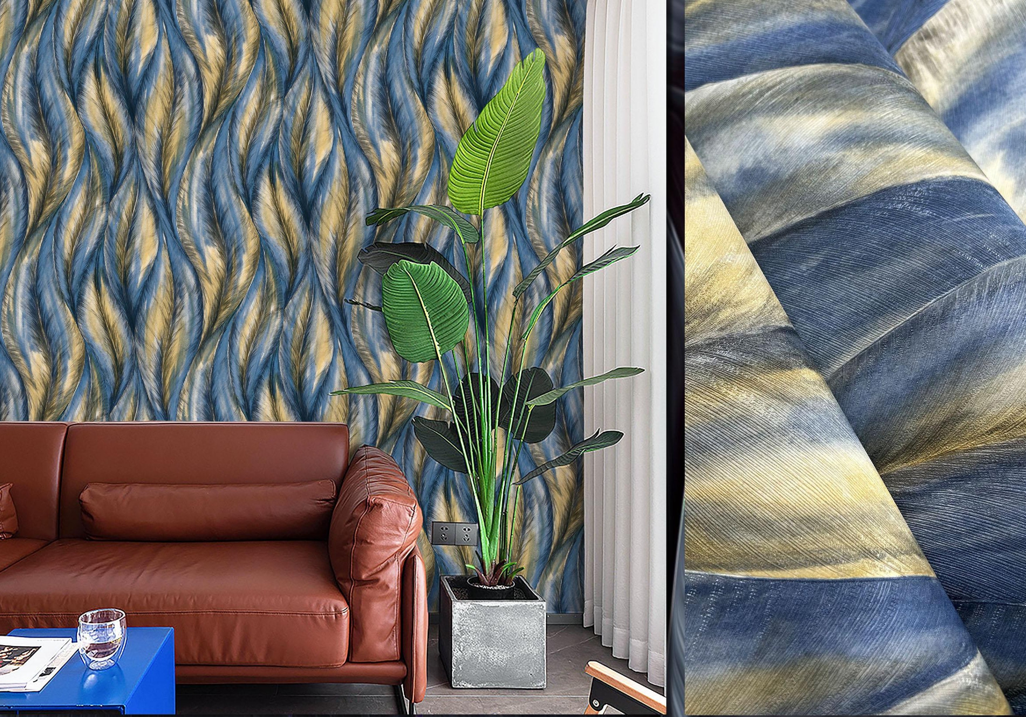 Leaf Pattern Wallpaper