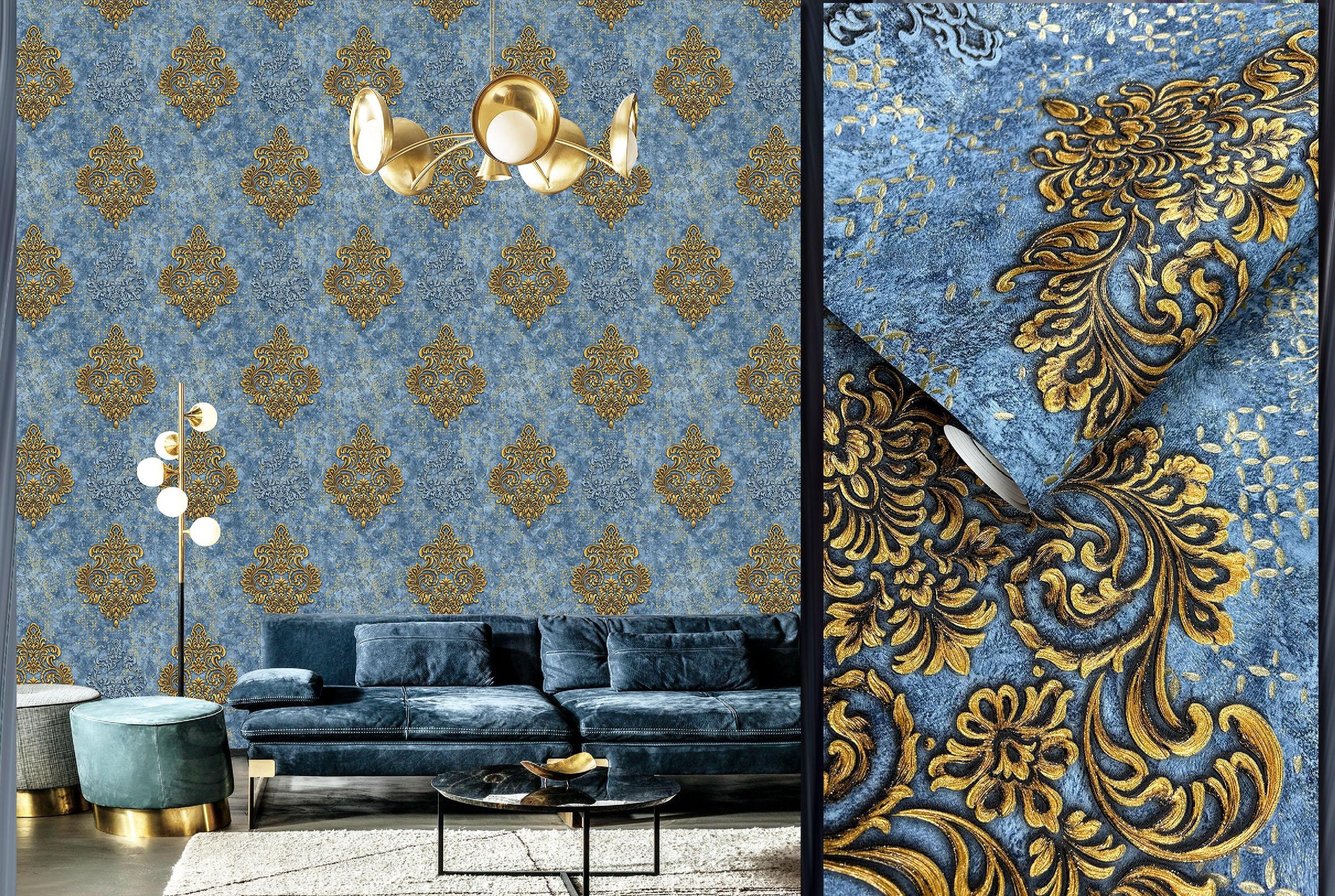 Luxury Damask Wallpaper