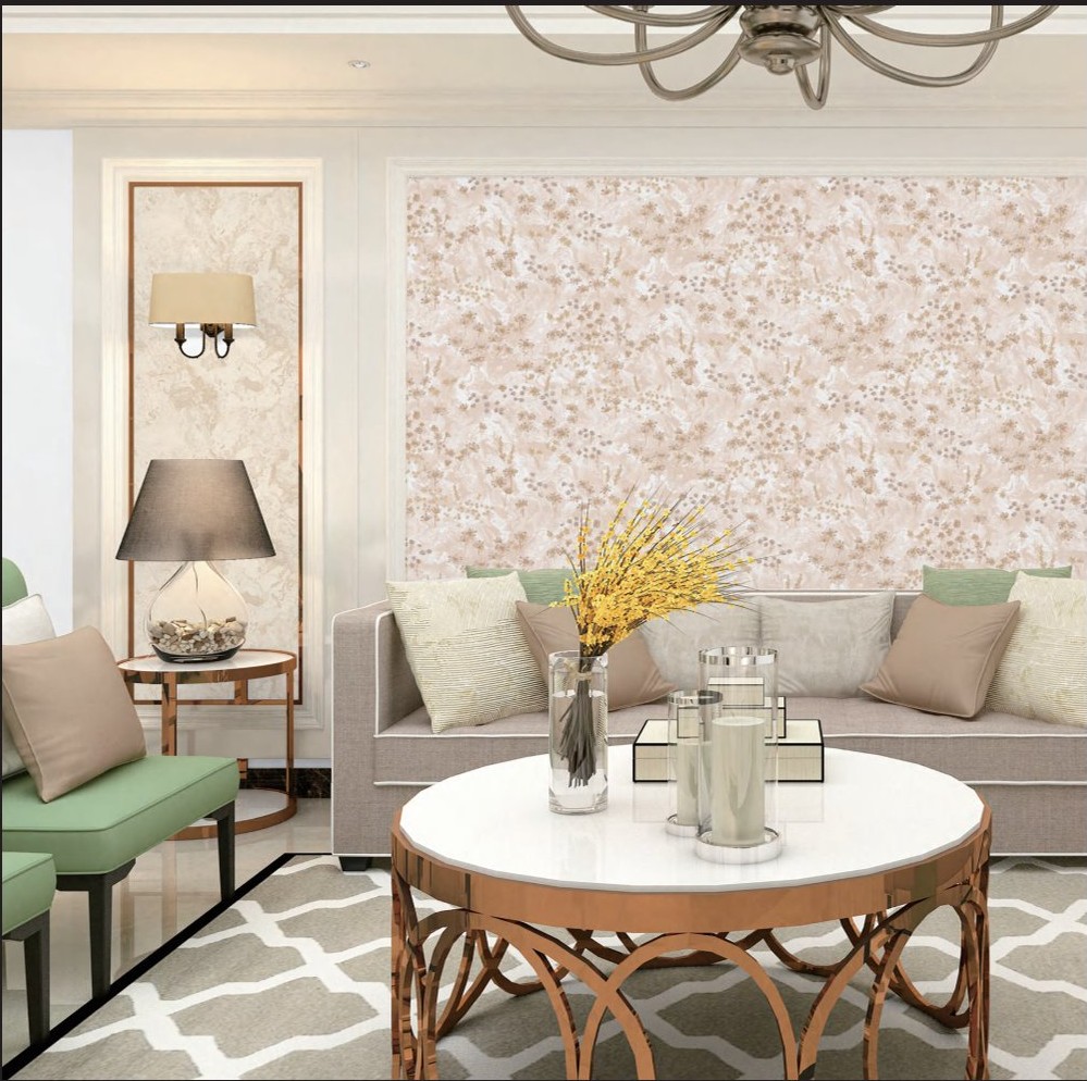 Floral Patterned Wall Wallpaper