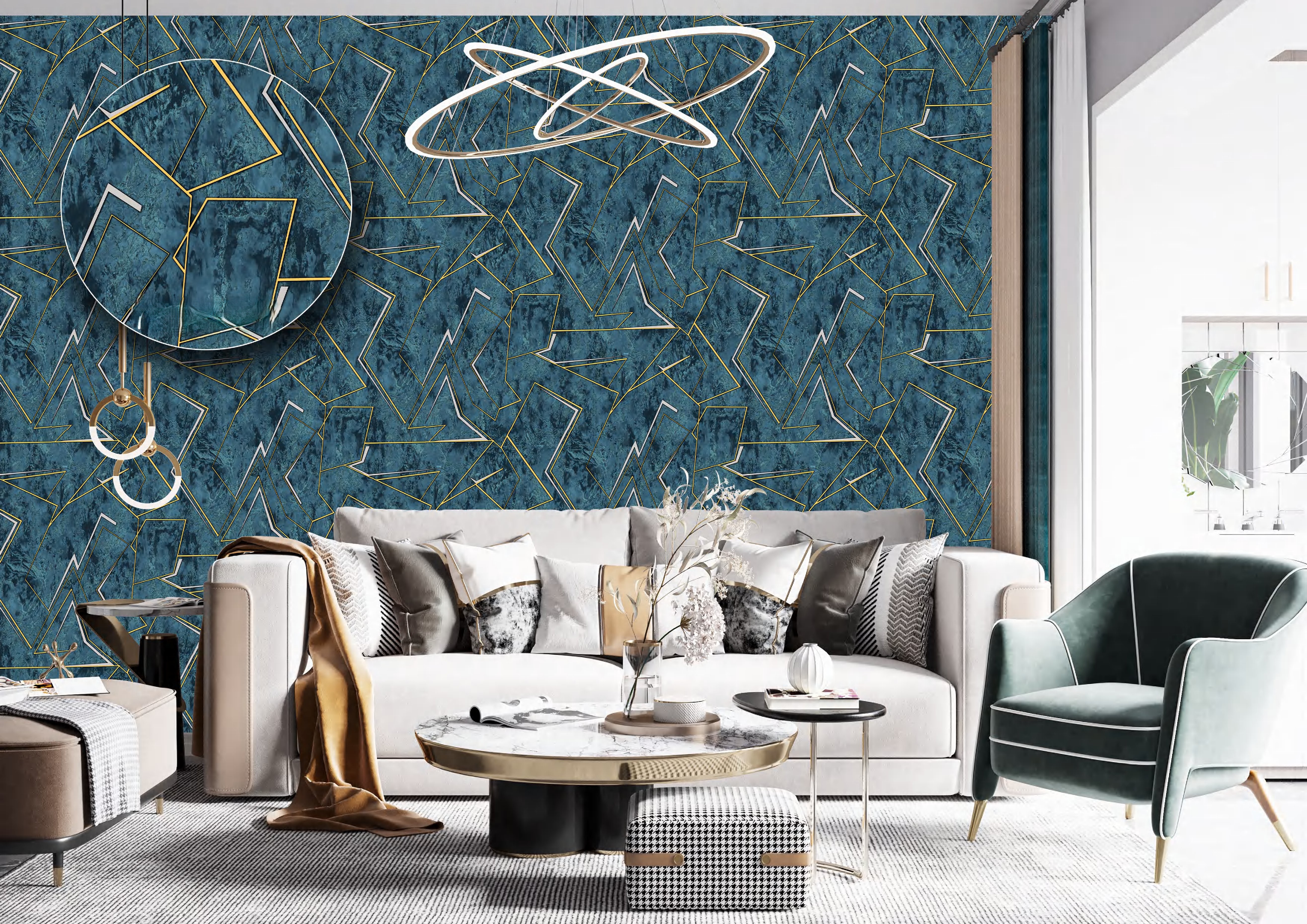 Modern Geometric Wallpaper
