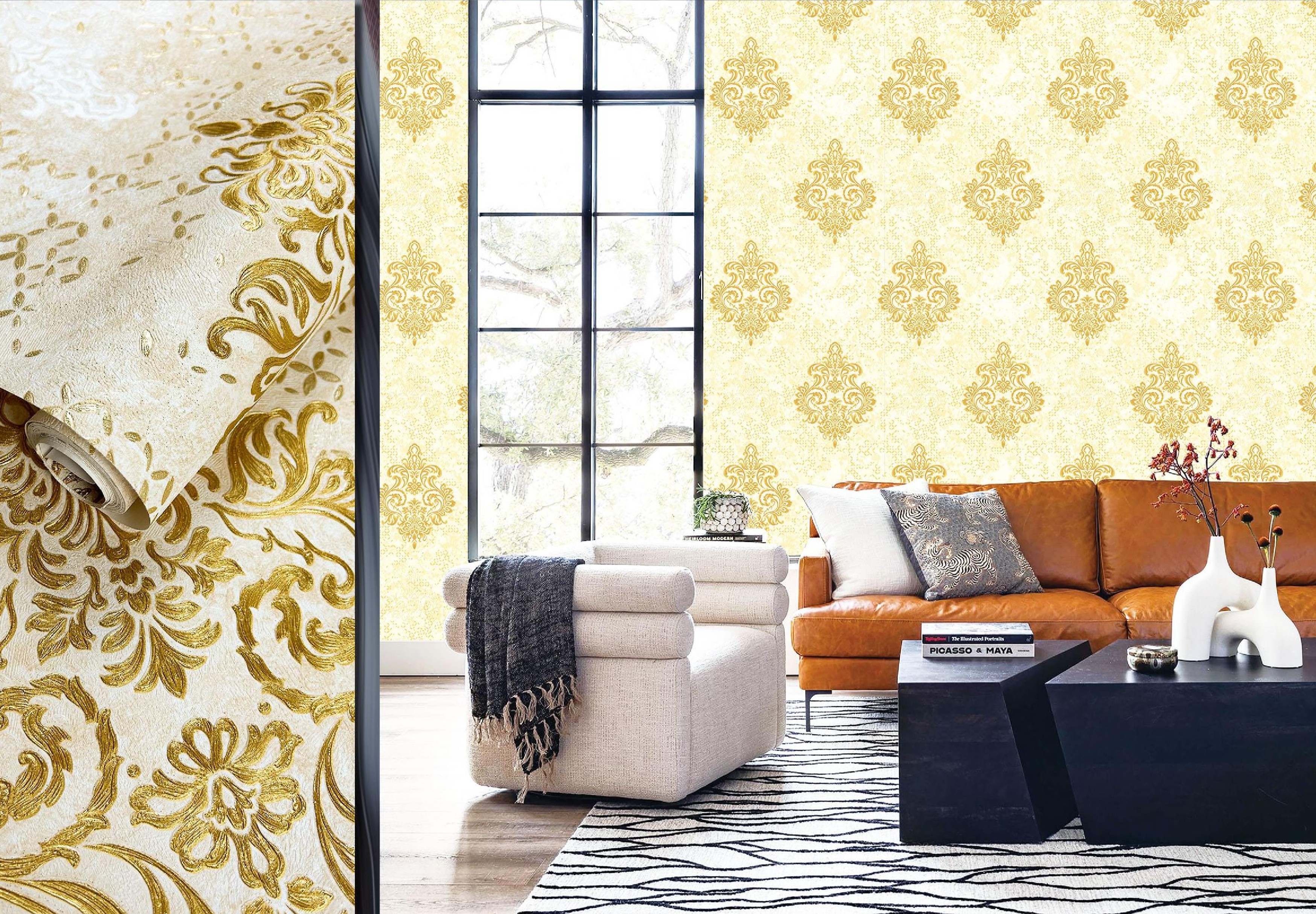 Luxury Damask Wallpaper