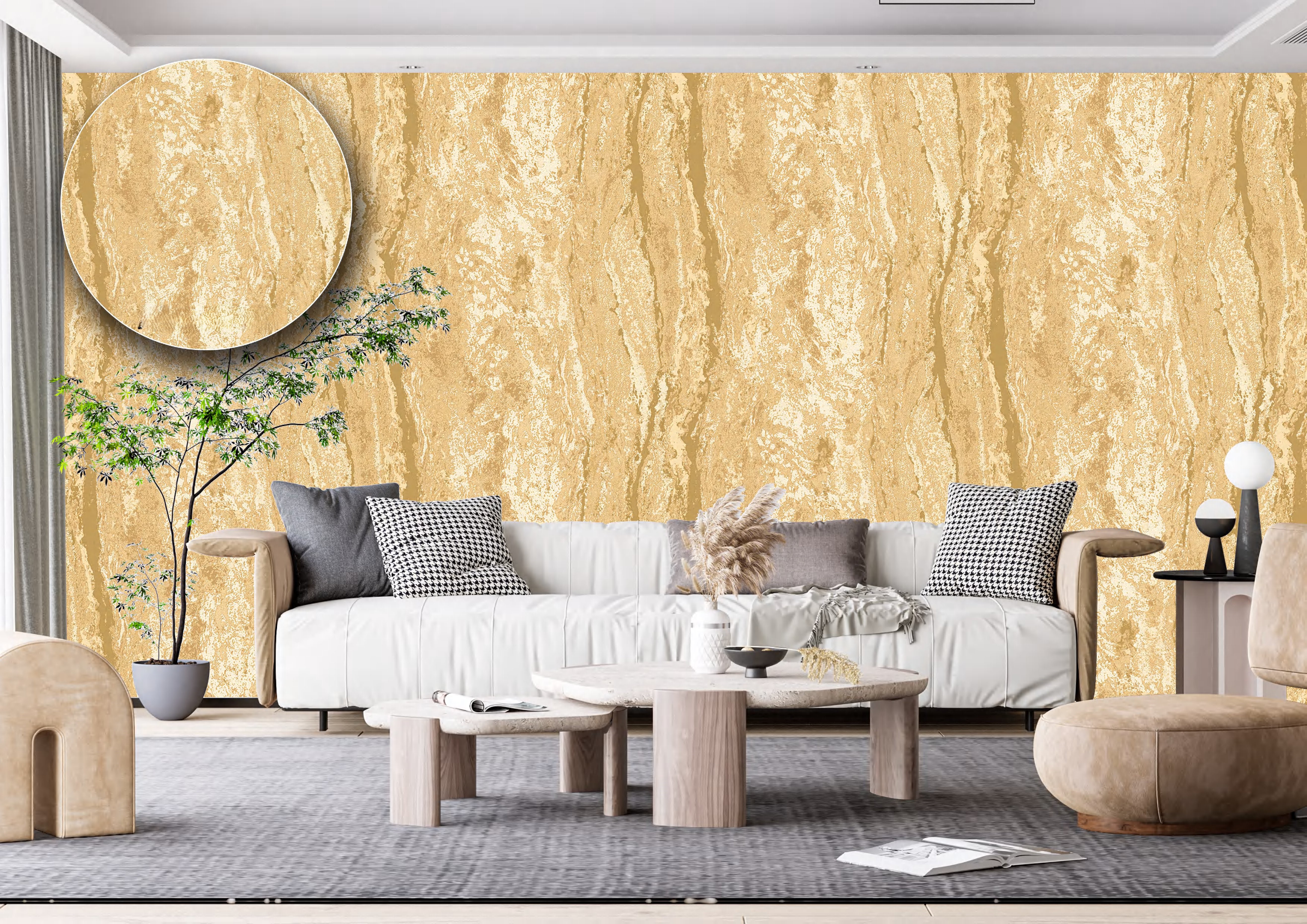 Sahara Marble Effect Wallpaper