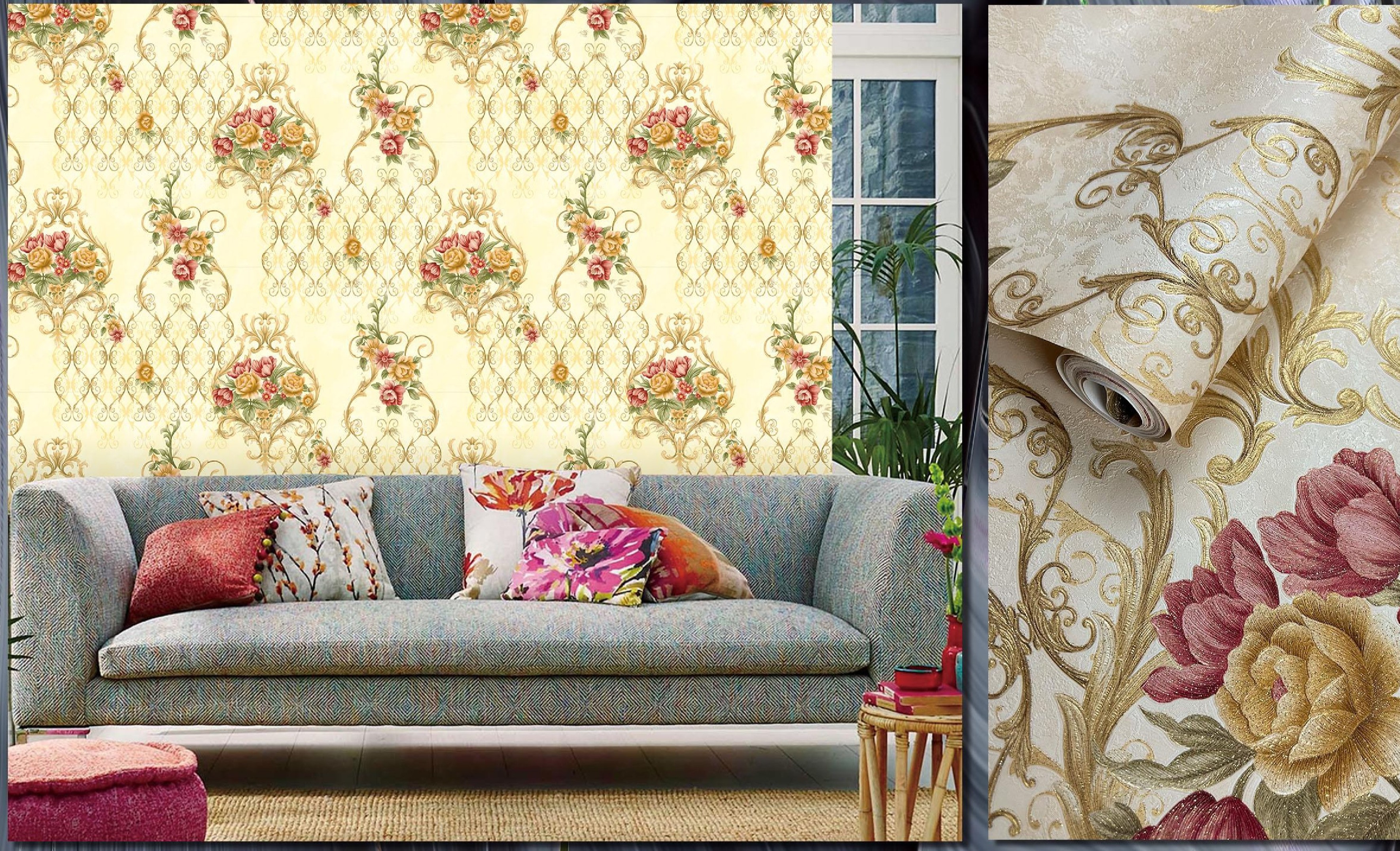 Floral Wallpaper Roll