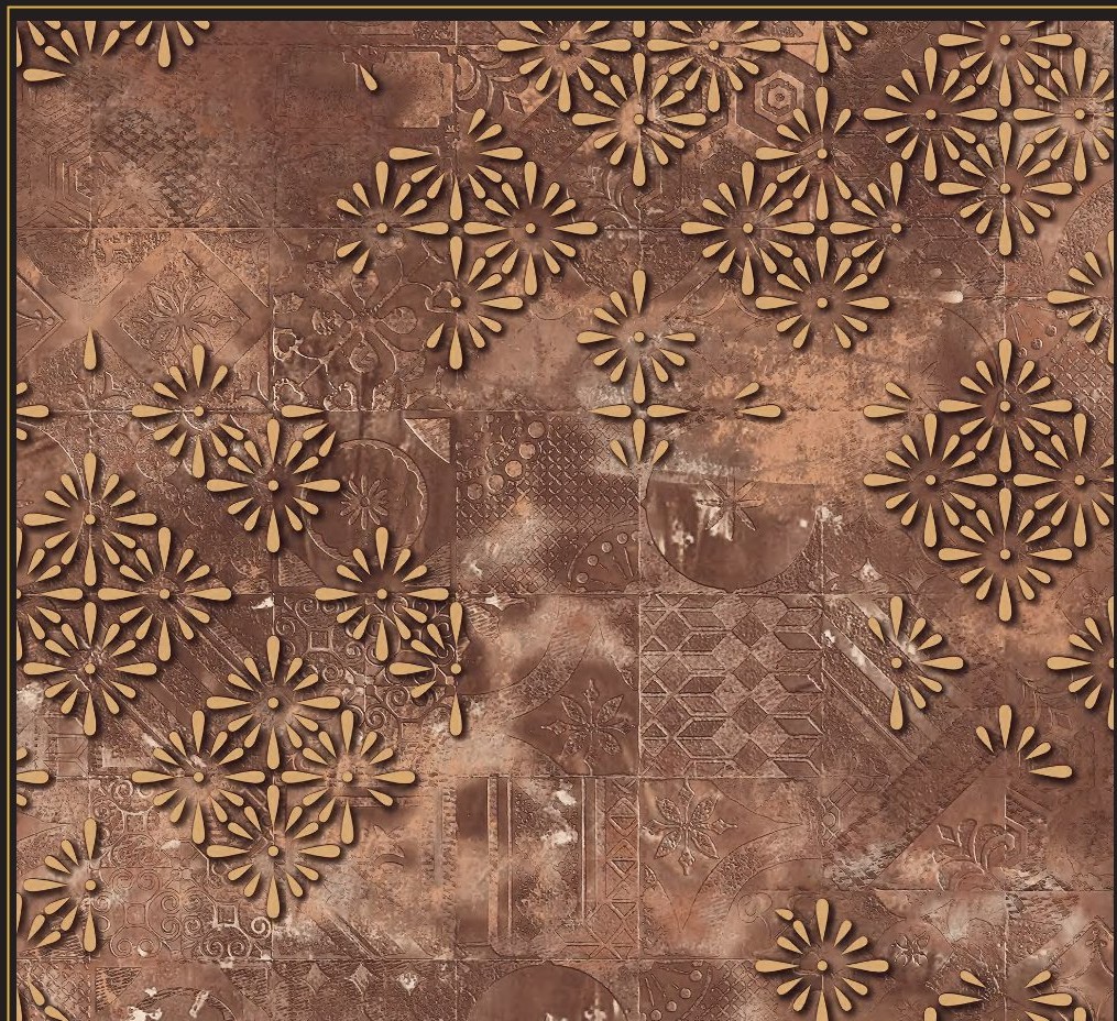 Modern Beige Patterned Wallpaper