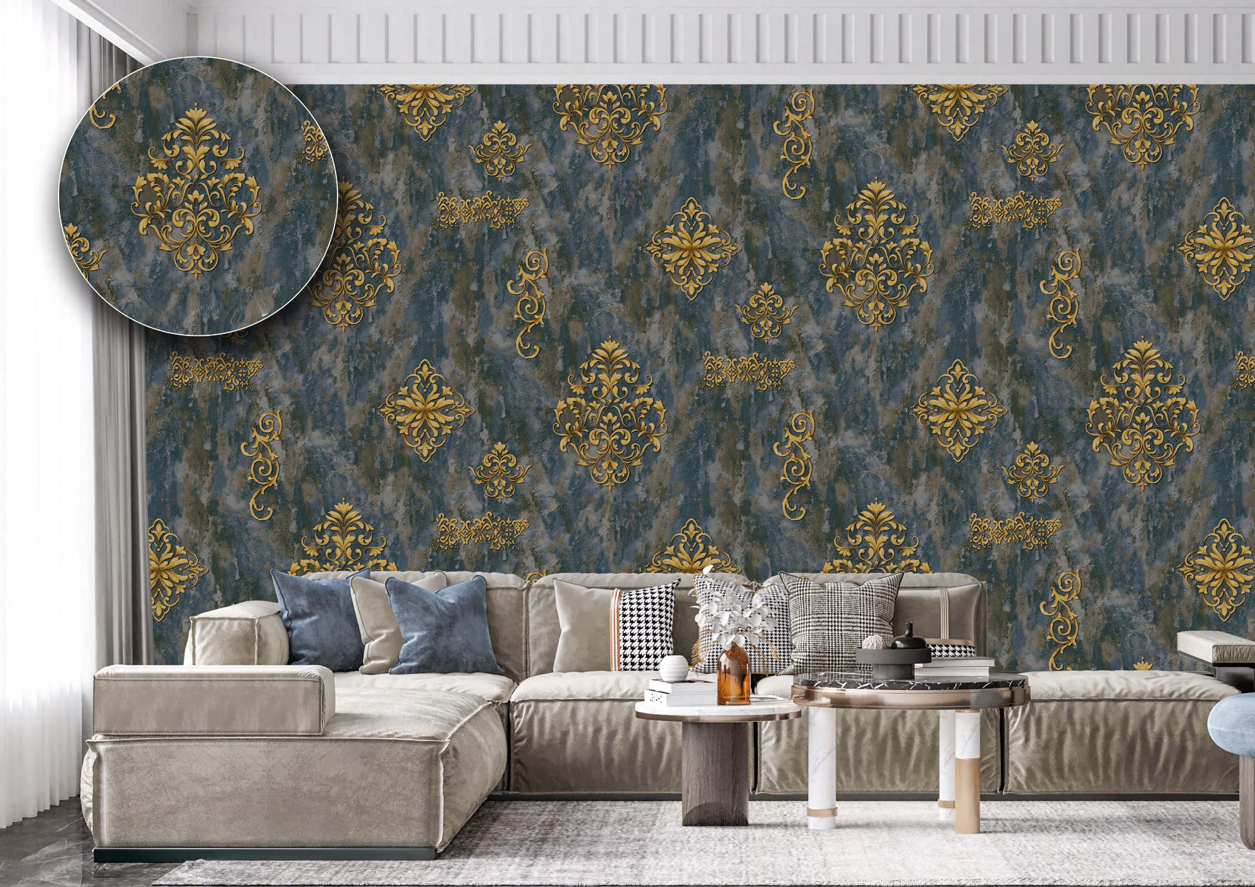 Rococo Style Wallpaper