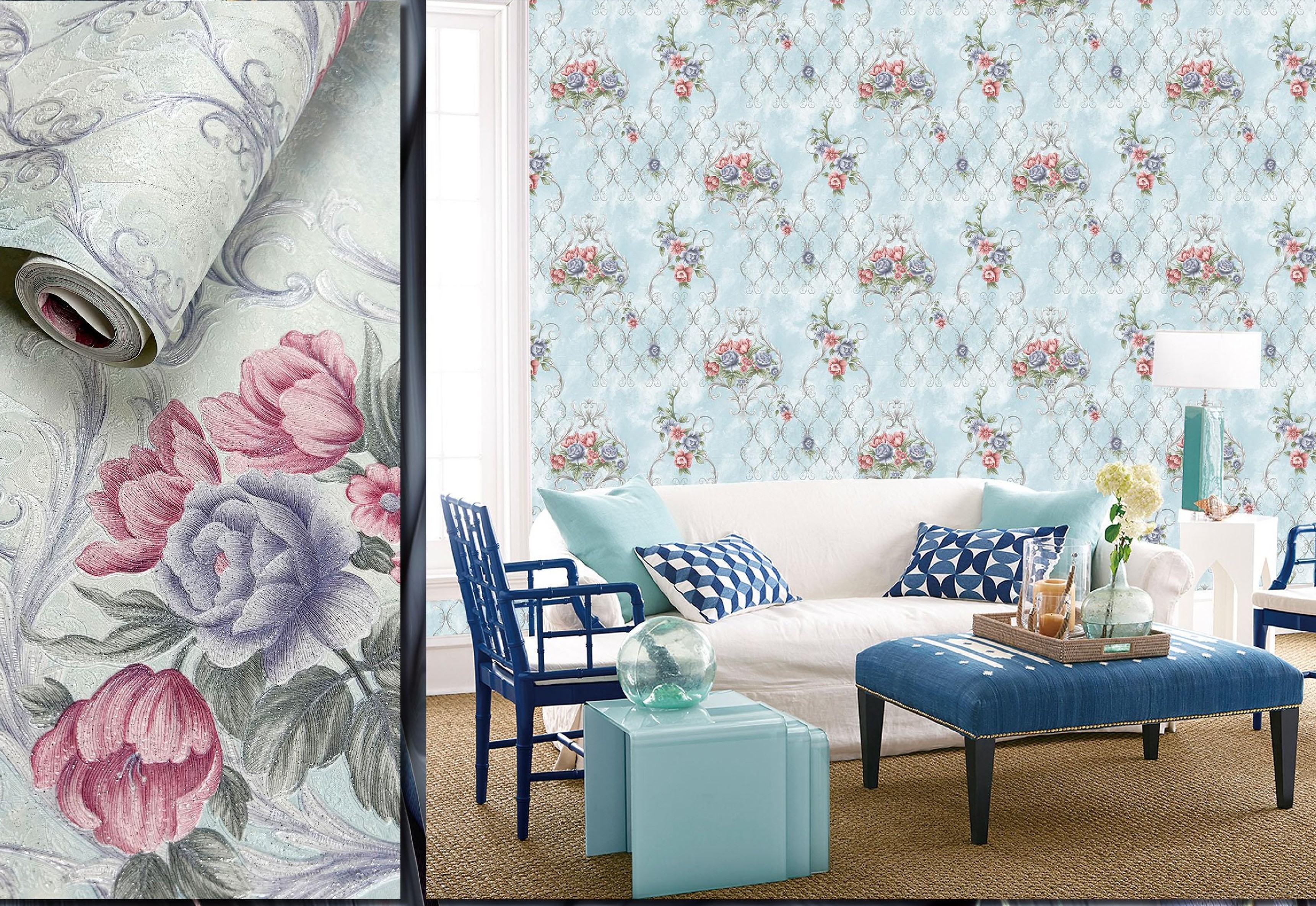 Floral Wallpaper Roll