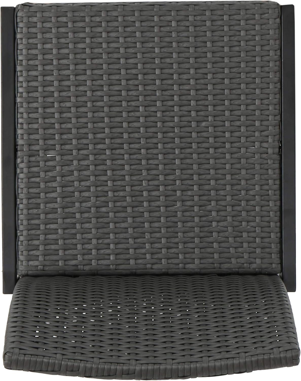 Conrad Outdoor Wicker Barstools, 2-Pcs Set, Grey