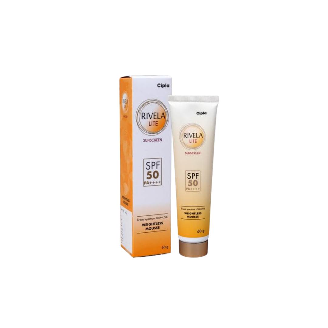 Rivela Lite Sunscreen SPF 50 – Lightweight, Broad-Spectrum Sun Protection for Sensitive Skin