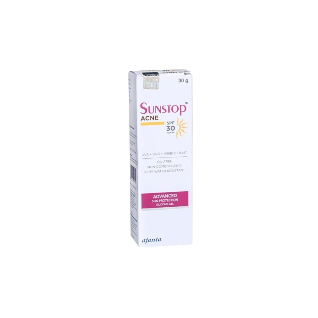 Sunstop Acne Sunscreen SPF 30 Gel, View Uses, Price, Review, Buy Online
