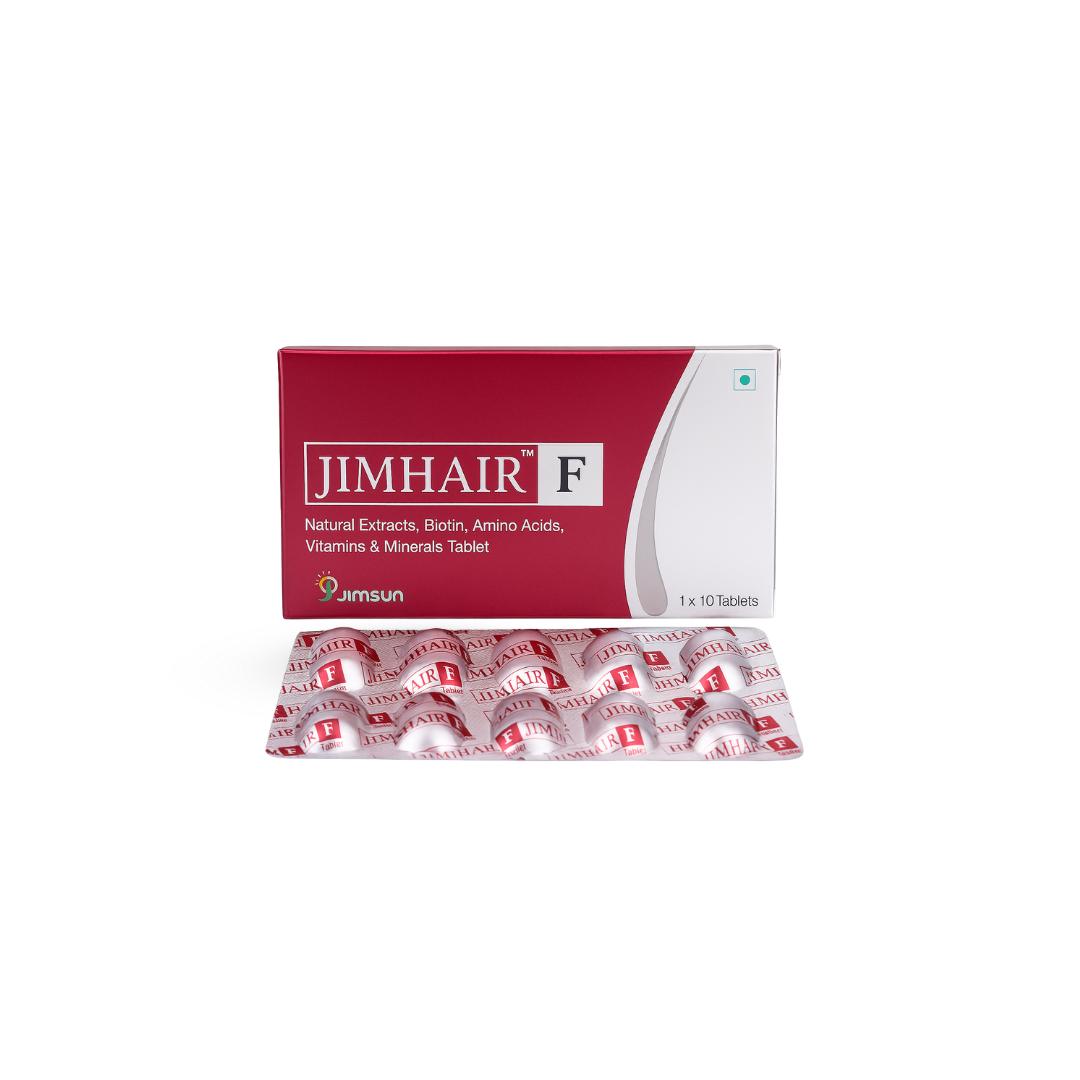 Buy Jimhair F Tablet (Pack of 3) Online – Advanced Hair Health Formula