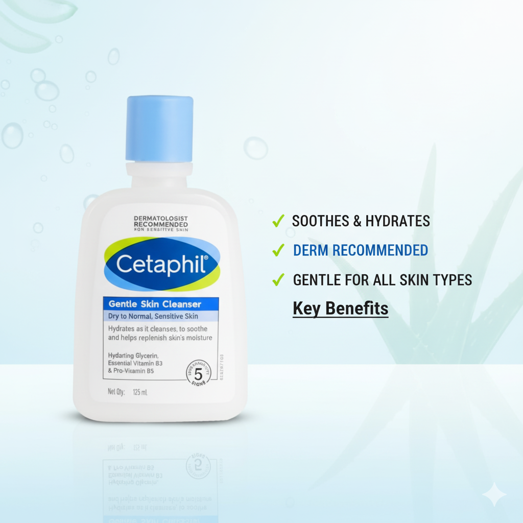 Cetaphil Gentle Skin Cleanser, Uses, Price, Benefits, Review