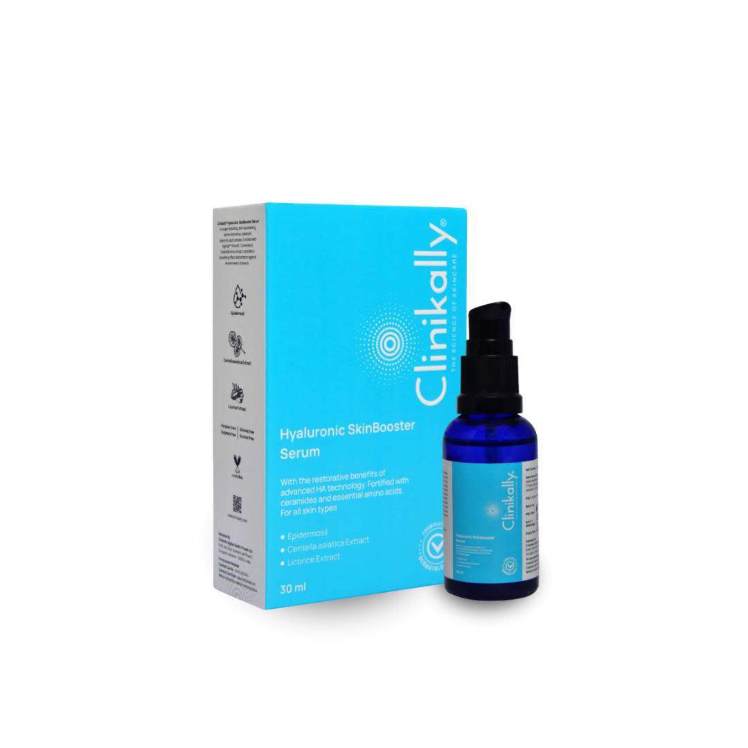 Clinikally Hyaluronic SkinBooster Serum – Intense Hydration & Radiance for All Skin Types