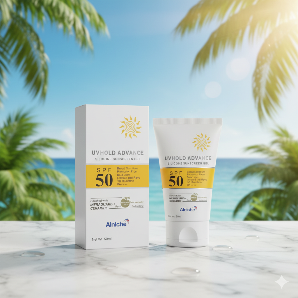 UVHOLD Advance Silicon Sunscreen Gel – Broad Spectrum Skin Protection