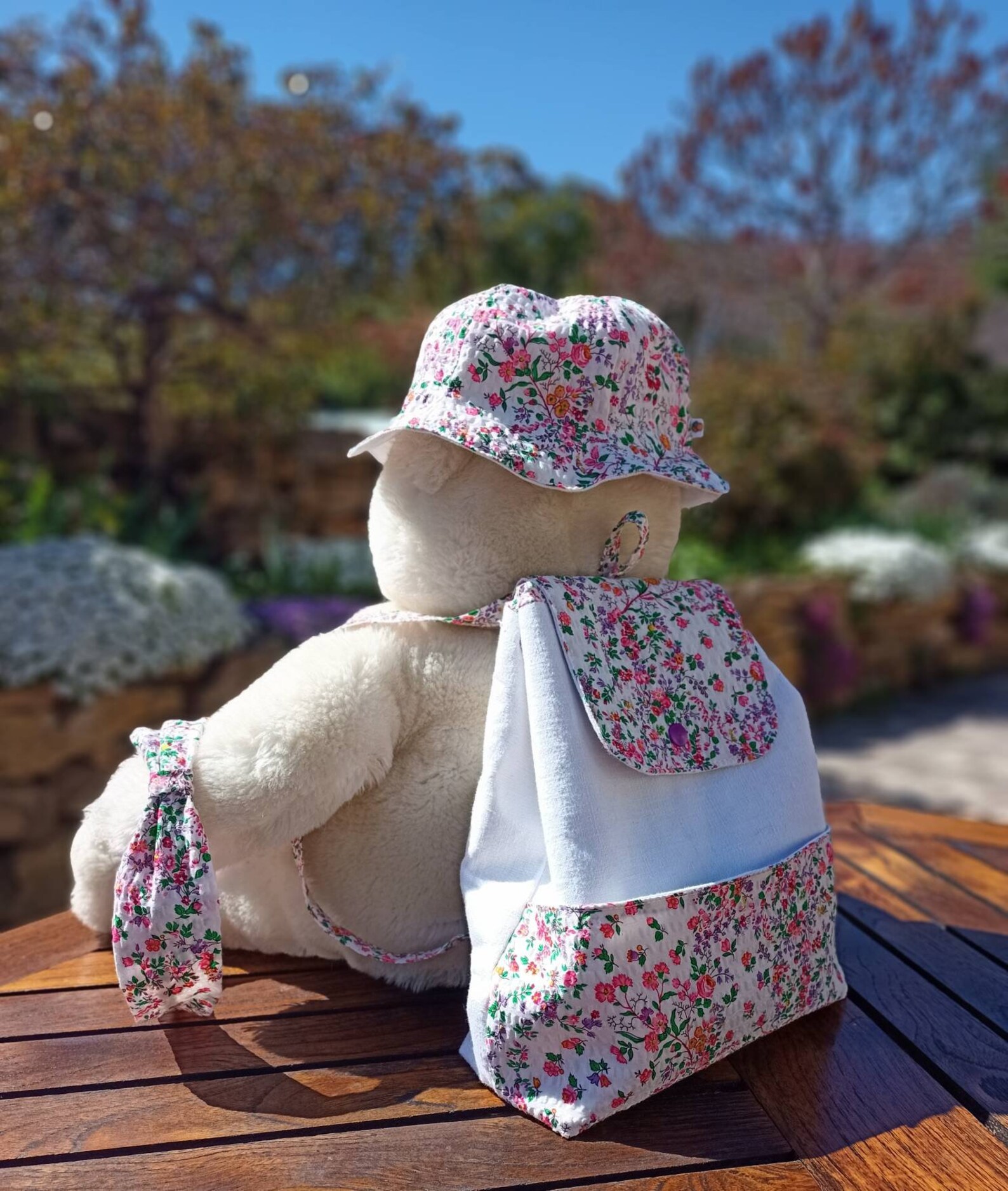Sac à dos, sac à doudou, sac à goûter, liberty