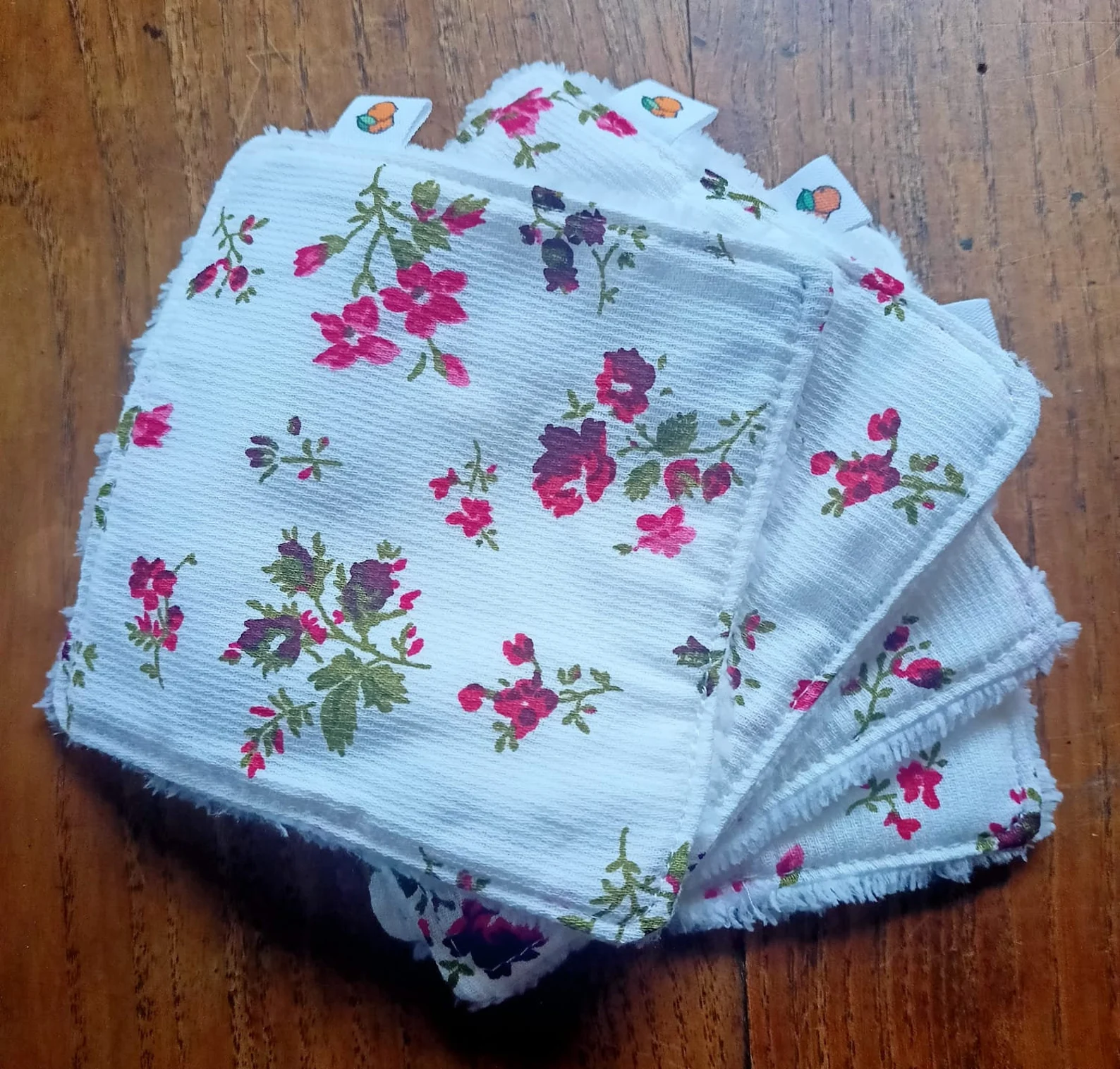 Lingettes démaquillantes ou pour bébé, tissu au choix et éponge Bambou Oeko-tex