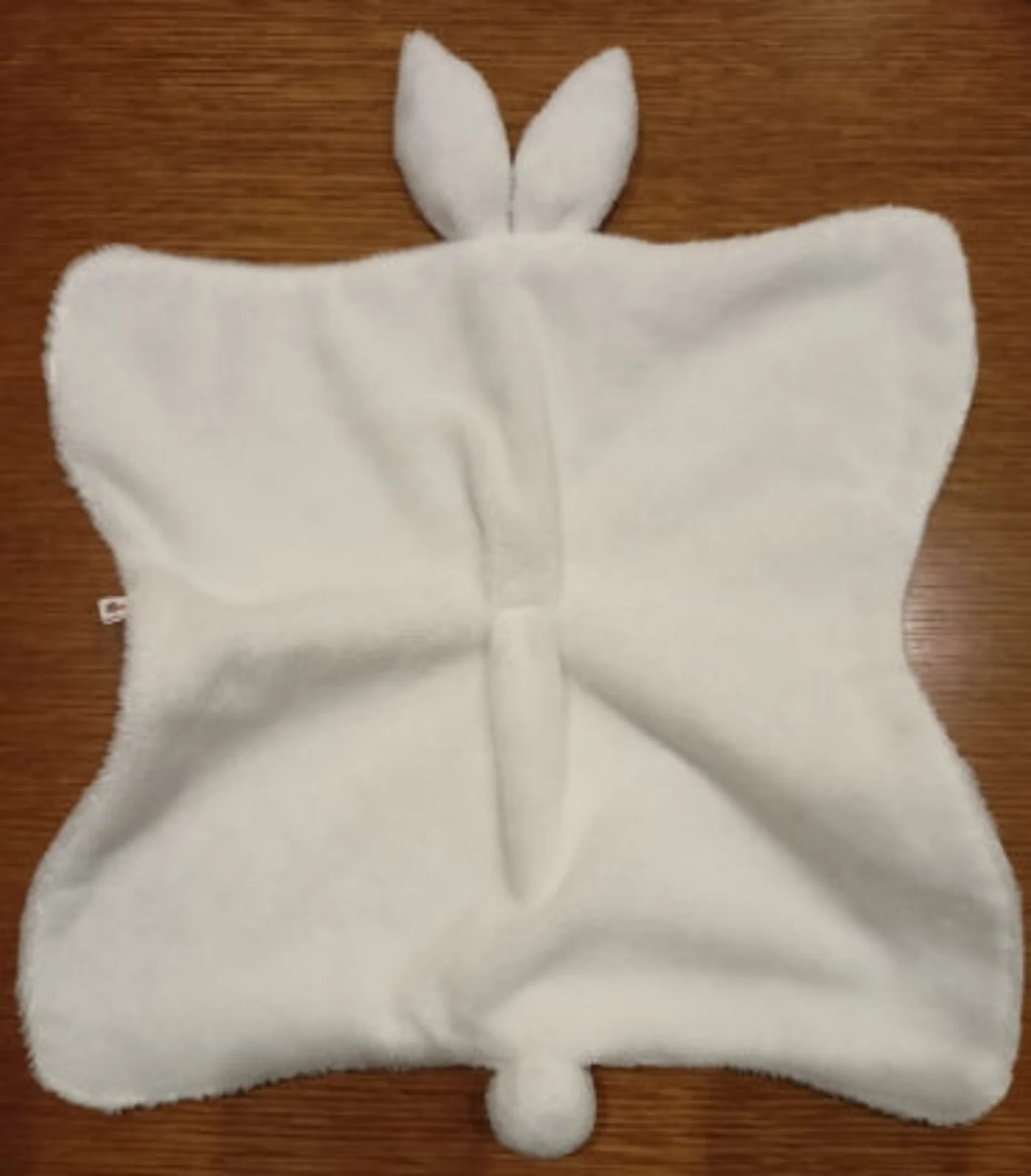 Doudou en éponge bambou toute douce et piqué de coton Oeko-tex imprimé cerises, boîte cadeau personnalisable