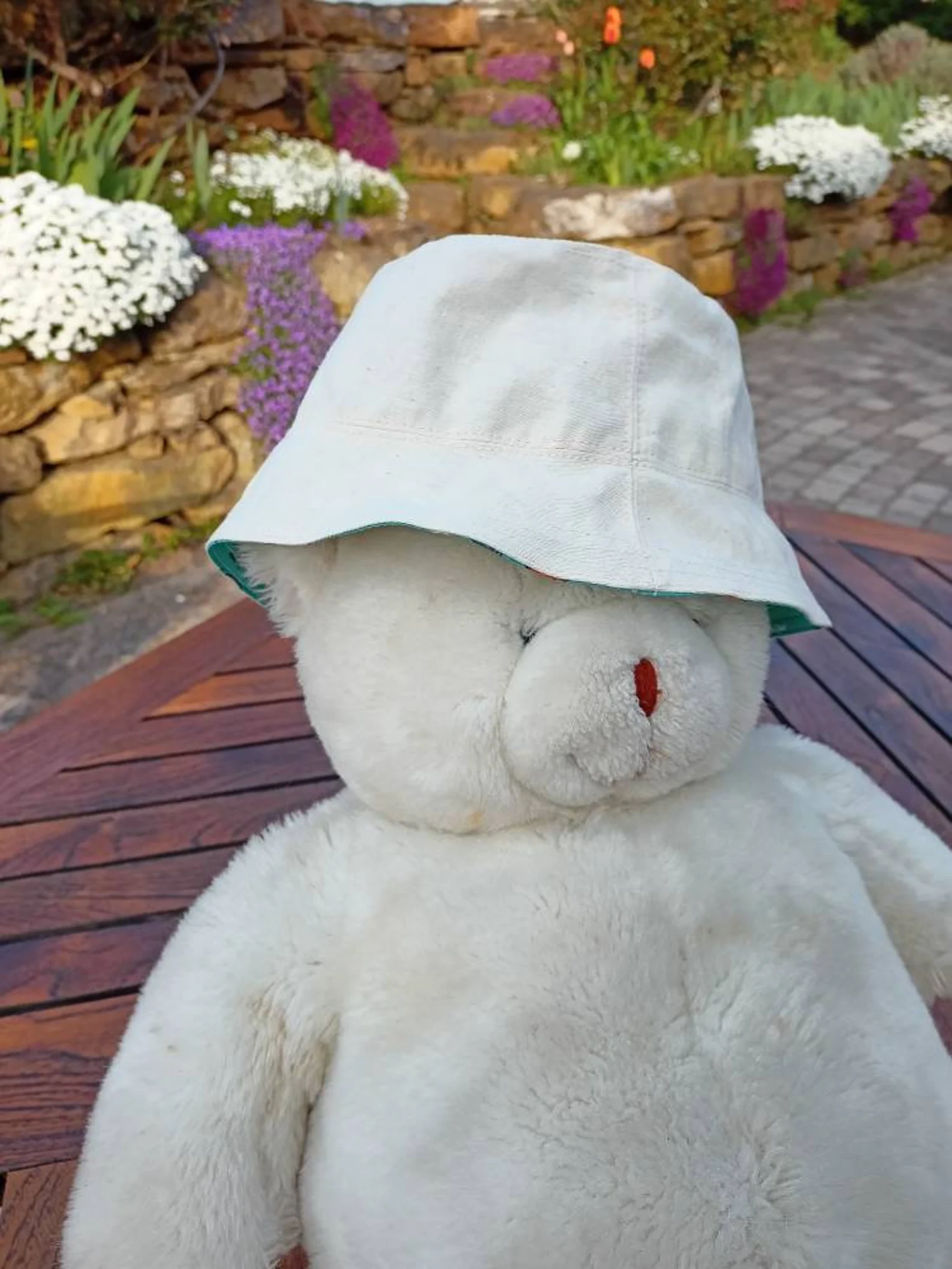 Bob, chapeau bébé, enfant, réversible en lin et coton imprimé marin