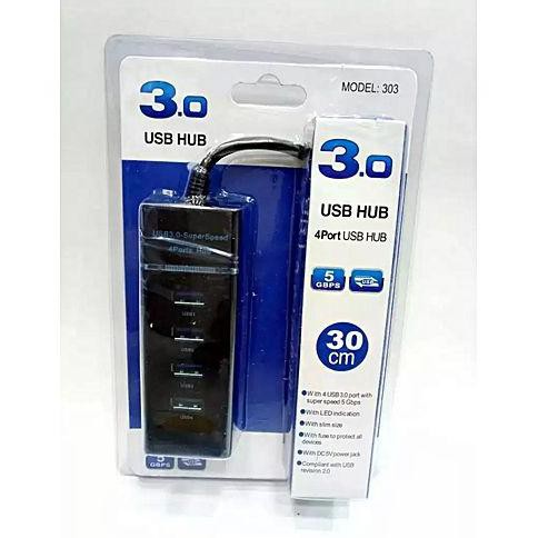 4 Port USB HUB SuperSpeed 3.0 Portable Mini-Hub