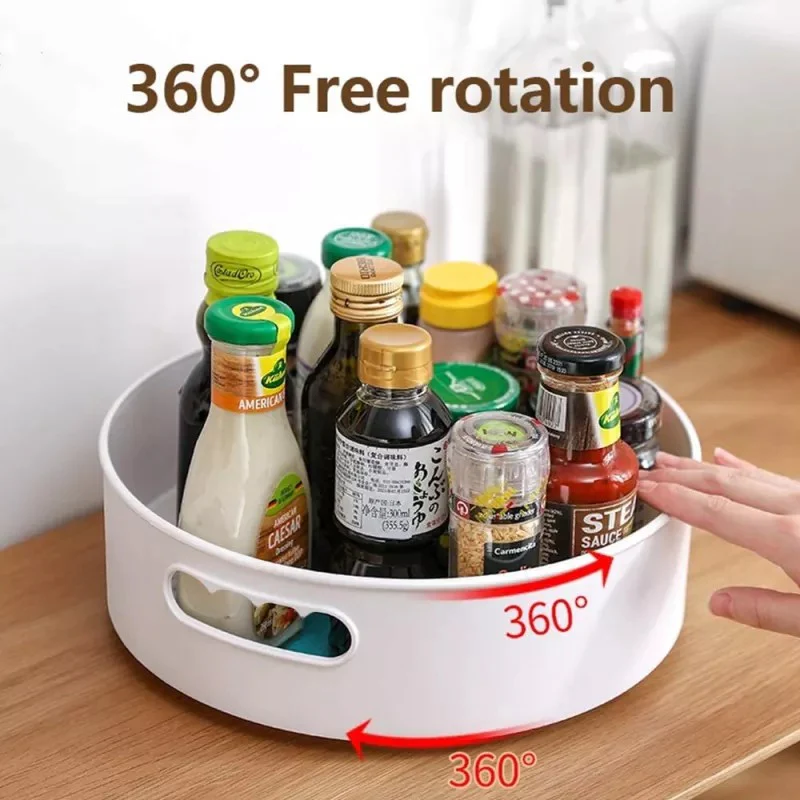 Multi-Function Rotating Tray, 360 Rotating Storage TRAY