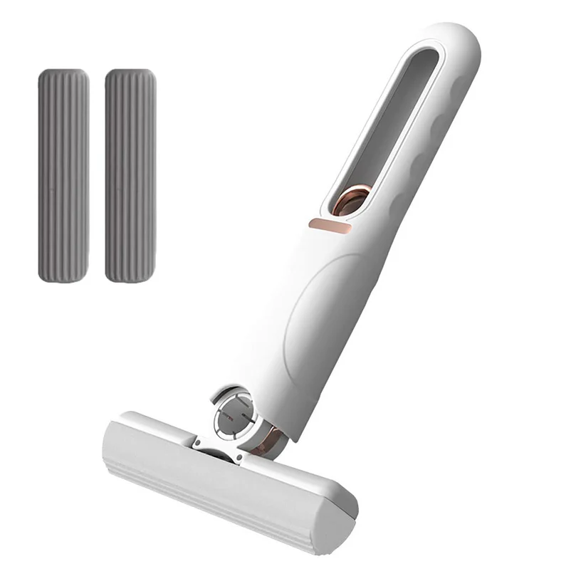 Portable Mini Mop,Self-Squeeze Mini Mop for Small Spaces,Wet and Dry Desktop