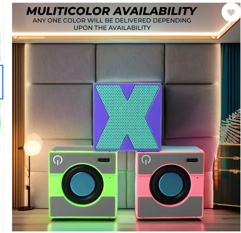  Hifi Stereo Sound High Bass Mini Bluetooth Party Speaker