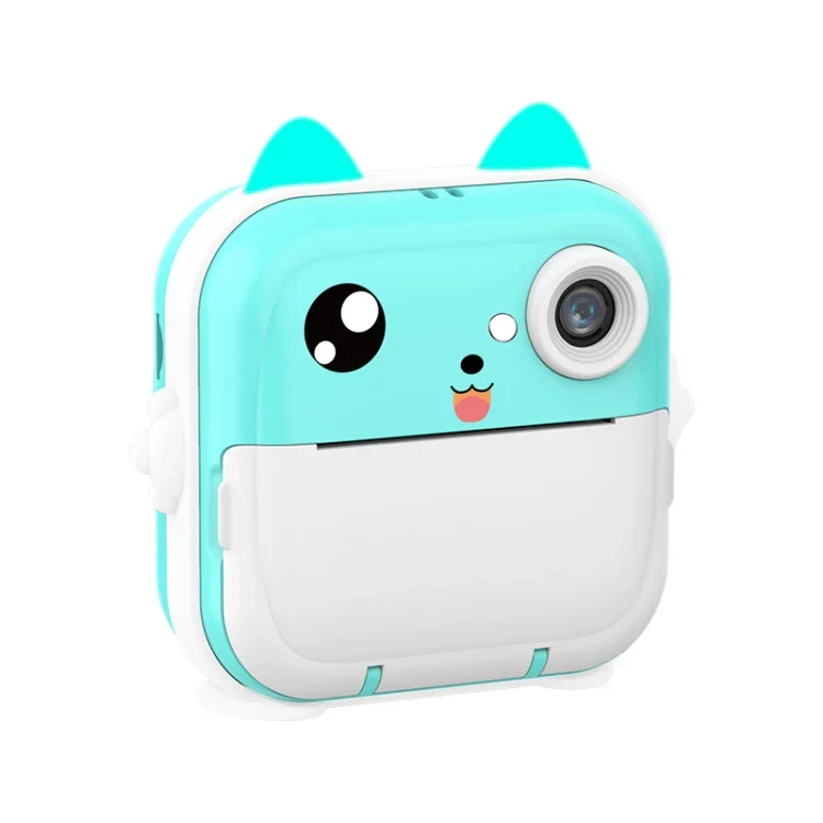 Kids Instant Print Camera, Compact, Portable, Fun with Print Paper Photo MP3 Player Video Recording 32GB Card Supported