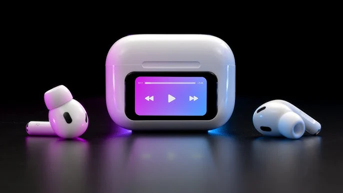 Wireless Earbuds + Screen, Two-in-one