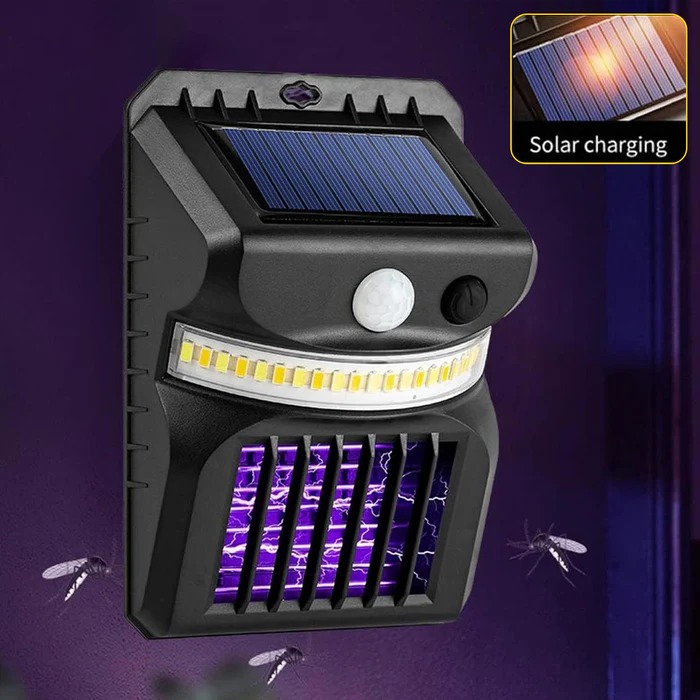 Bug Zapper Outdoor 2 in 1 Solar Mosquito Zapper Lamps