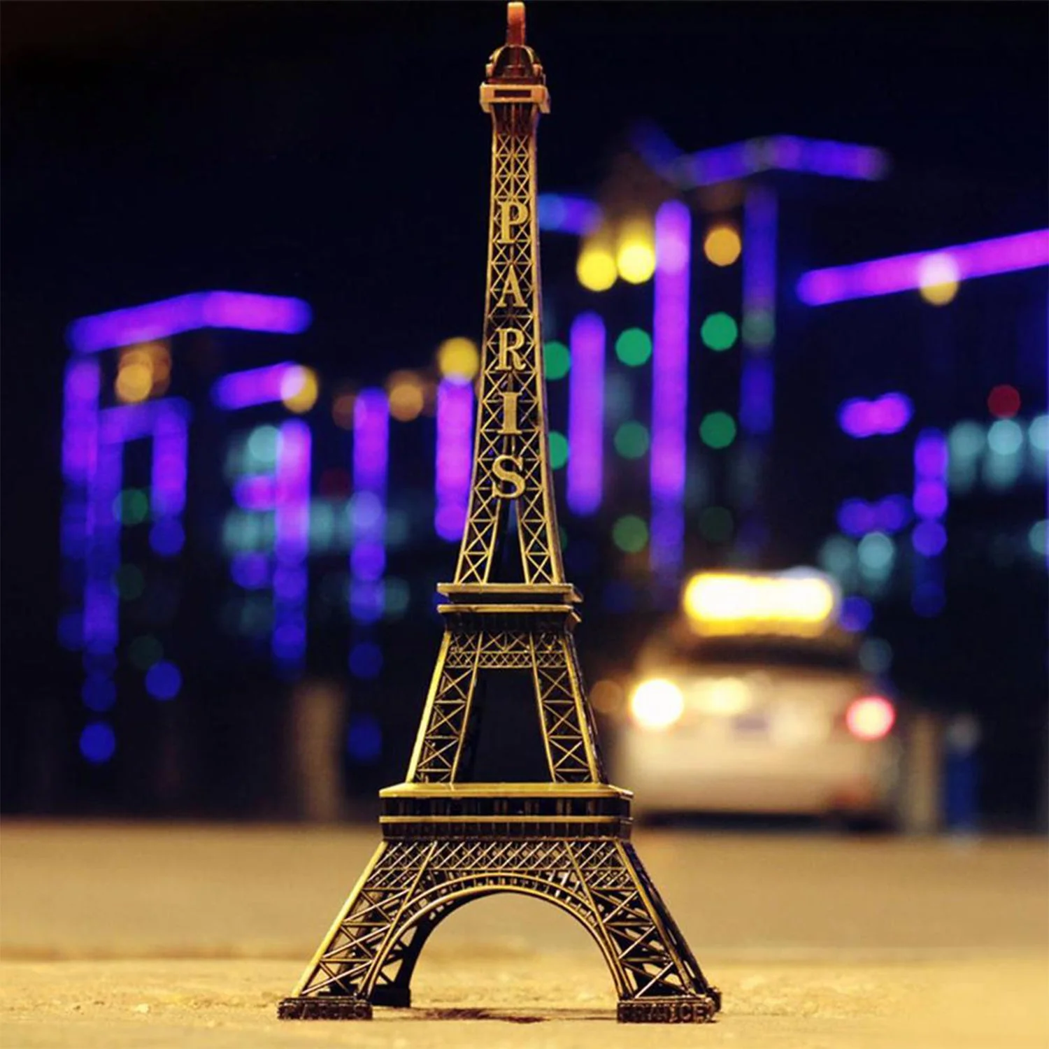 Antique Finish 3D Metal Paris Eiffel Tower Metal Craft