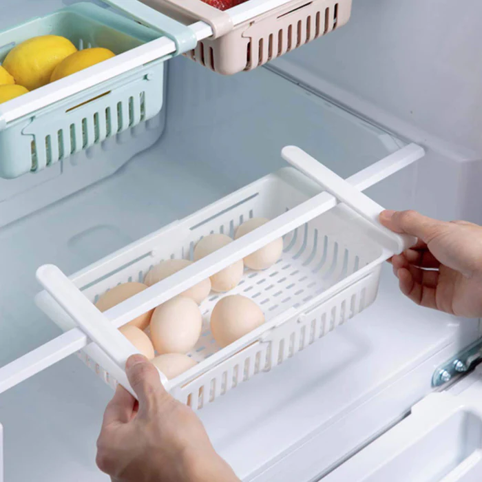Expandable Adjustable Multipurpose Fridge Storage Basket 