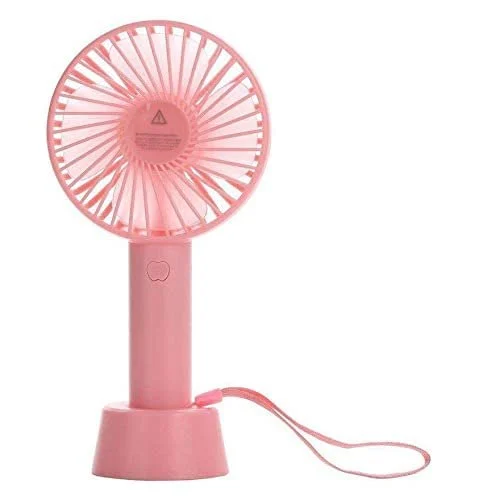 Mix Colour Plastic Portable Rechargeable Mini Stand Fan