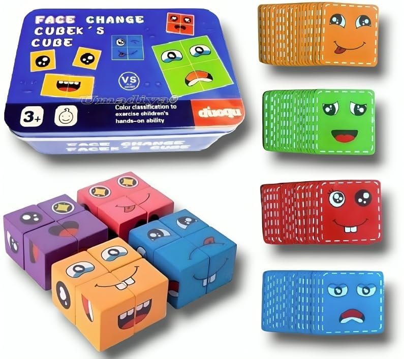  Face Changing Cube Building Blocks Puzzle