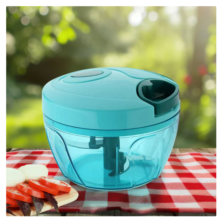  3 Blades Handy Chopper and Slicer Used Widely for chopping and Slicing (450 ML / 1 Pc)