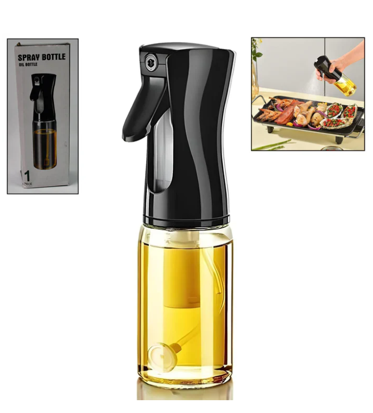 Glass Oil Dispenser Bottle Spray (1 Pc / 200 ml Approx)