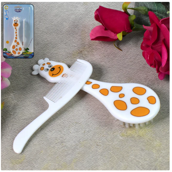 Baby comb and brush hair set (1 Pc / Mix Color)