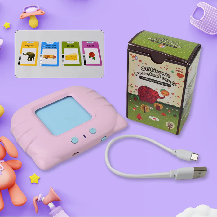 Preschool Learning Toys Flash Cards for Small Kids Educational Toys English Words Learning Machine for Kids 