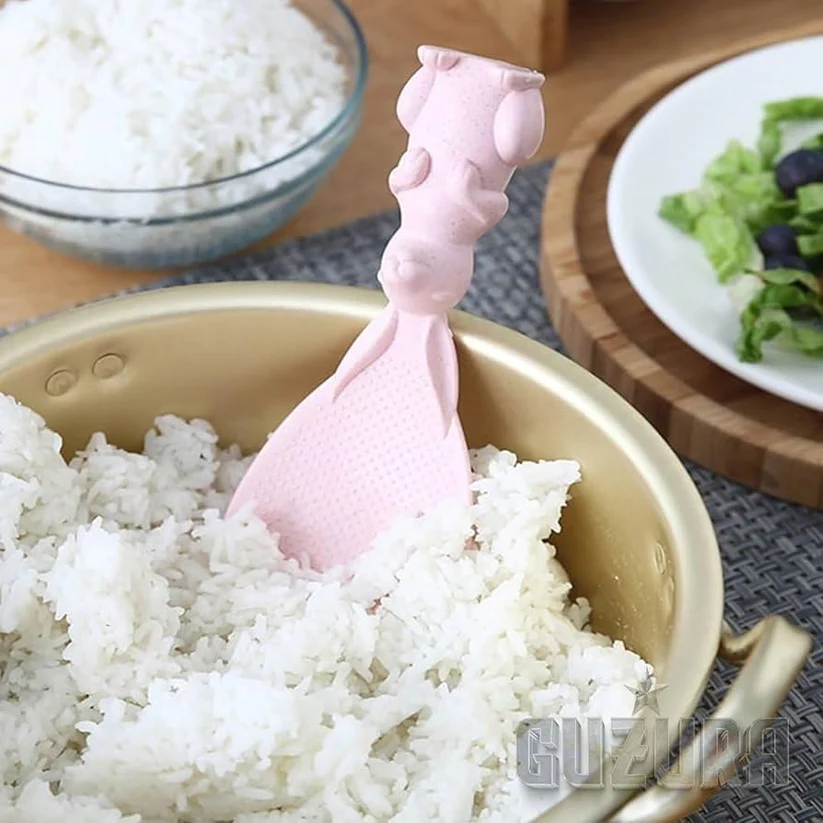 Rabbit Handle Non Stick Silicone Rice Spoon