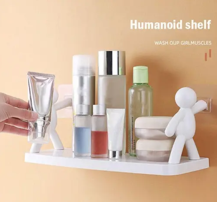 Humanoid Self Adhesive Toiletry Holder
