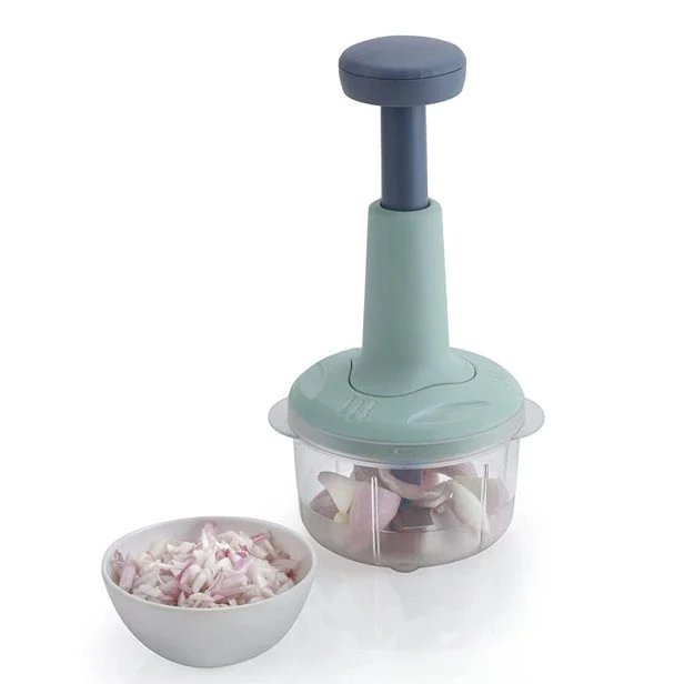  Push Chopper – Manual Vegetable & Fruit Cutter with Stainless Steel Blades