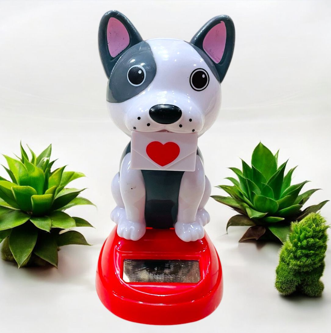 Dog Solar Car Dashboard Showpiece