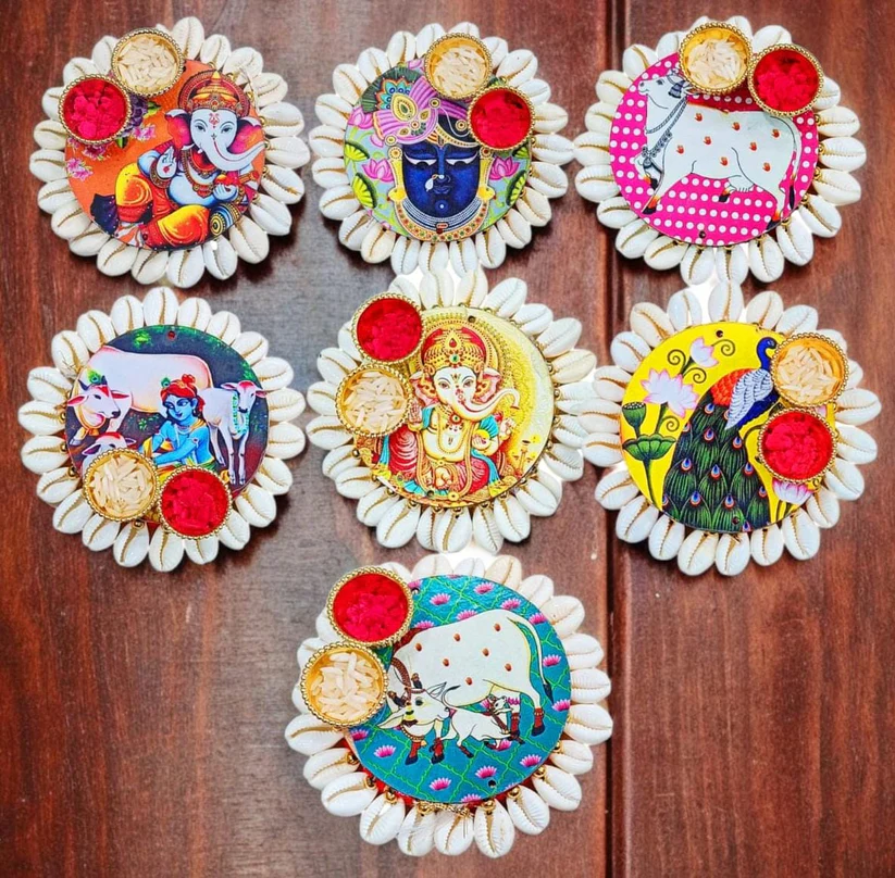 Subh Kodi Mix Design Roli Chawal Plate
