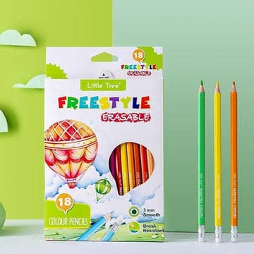 Little Tree Erasable Color Pencil Set - Set of 18