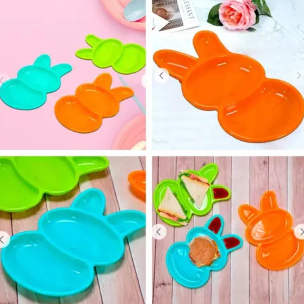 Rabbit Shape Plastic Plate