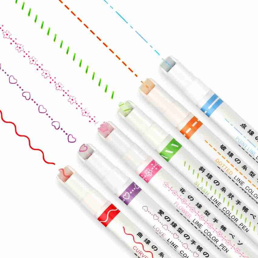 Roller Border Liner Color Pen – Decorative Tape Pen for Journaling & Crafts
