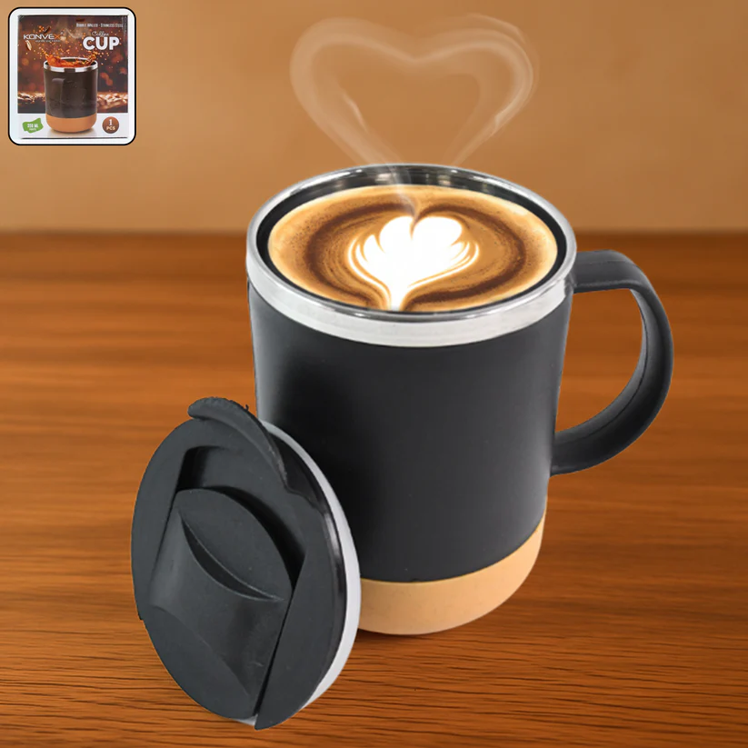 Insulated Coffee Mug with Spill-Proof Lid