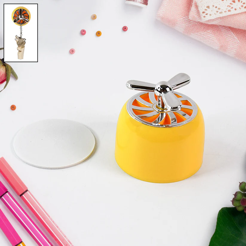  Stylish Mini Propeller Shape Car Dashboard Air Freshener, Also Hook