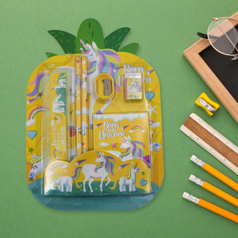 Stationery Set for School & Office with Pencil & Ruler