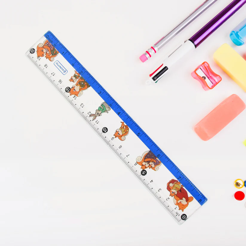 Cartoon Printed Plastic Ruler 20 cm