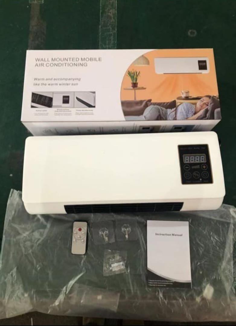 Wall-Mounted Air Conditioner Fan – Adjustable Bladeless Cooling Fan for Home & Office