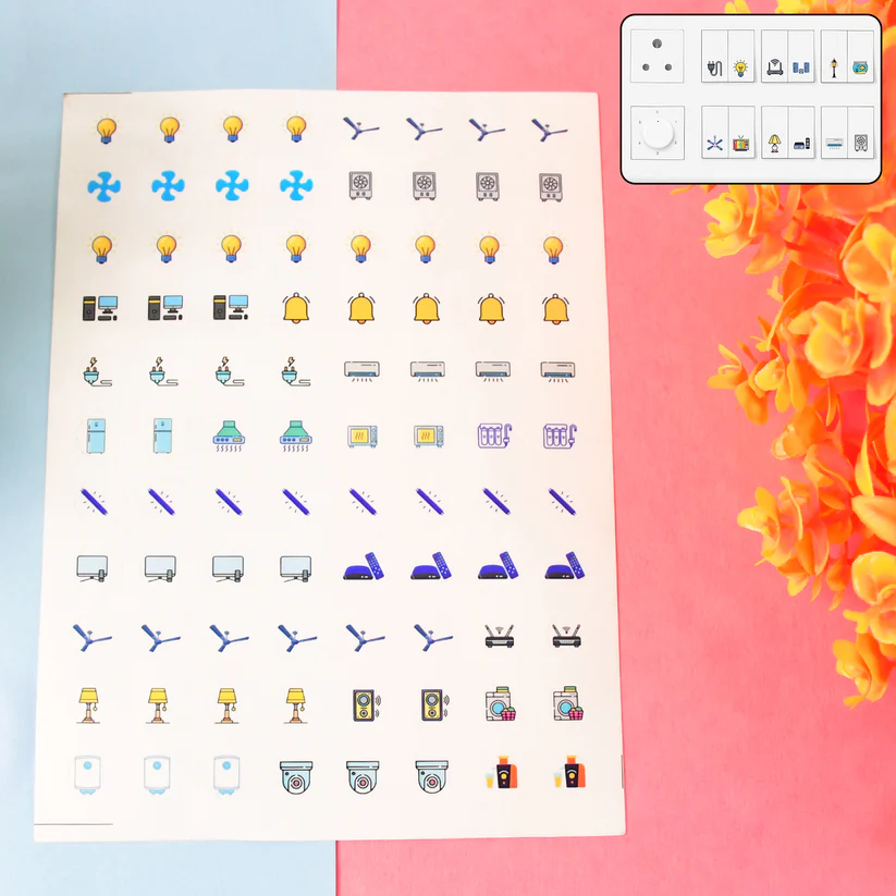 Smart Switch Icon Sticker Sheet 